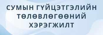 СУМЫН ГҮЙЦЭТГЭЛИЙН ТӨЛӨВЛӨГӨӨНИЙ ХЭРЭГЖИЛТ